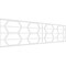 Ekena Millwork Set of Four Panels for 94 1/2"W x 24 1/4"H Greeley Fretwork Wainscot Wall Paneling WPKP12X01X47GLY - alternate 1